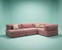 Atelier Del Sofa Sofá-Cama Esquinero Kanyon - Rosa